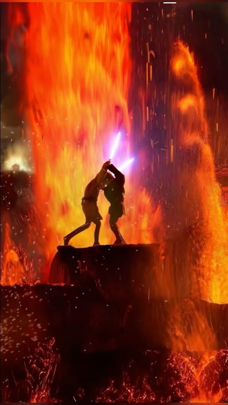 Anakin vs Obi-Wan sur Mustafar